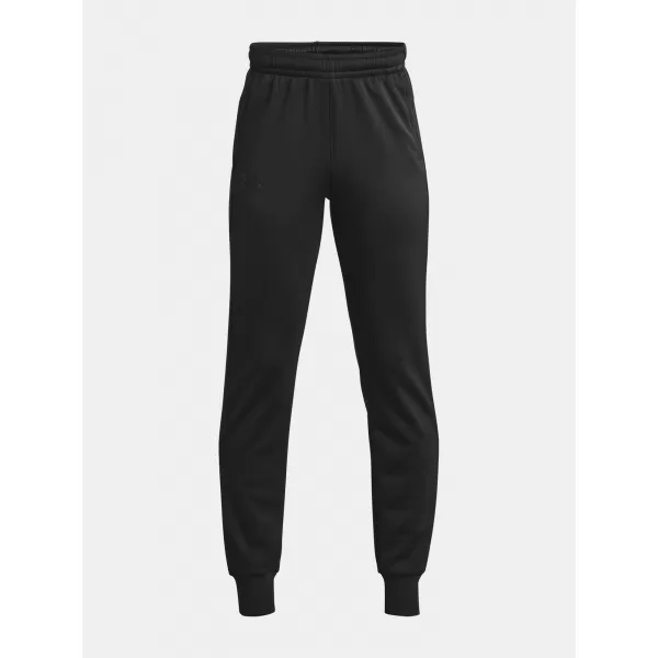  Chlapčenské tepláky UNDER ARMOUR UA ARMOUR FLEECE JOGGERS 1373543-001 ČIERNA 