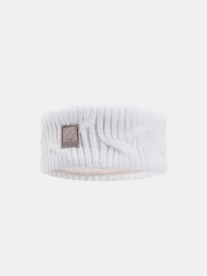 Dámska čelenka UNDER ARMOUR UA HALFTIME FLEECE HB 1373102-100 BIELA