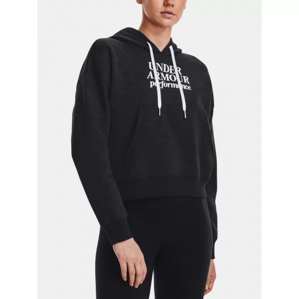  Dámska mikina UNDER ARMOUR ESSENTIAL SCRIPT HOODIE 1374107-001 ČIERNA 