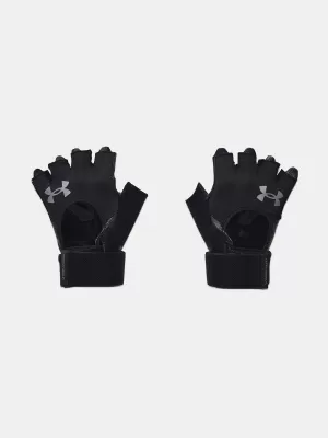 Pánske rukavice UNDER ARMOUR M'S WEIGHTLIFTING GLOVES 1369830-001 ČIERNA