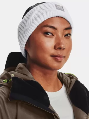 Dámska čelenka UNDER ARMOUR UA HALFTIME FLEECE HB 1373102-100 BIELA
