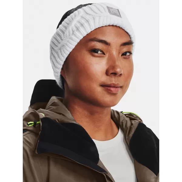  Dámska čelenka UNDER ARMOUR UA HALFTIME FLEECE HB 1373102-100 BIELA 