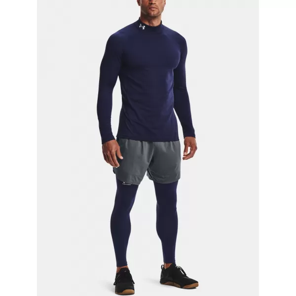  Pánske tričko UNDER ARMOUR UA CG ARMOUR FITTED MOCK 1366066-410 MODRÁ 