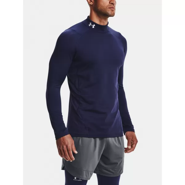  Pánske tričko UNDER ARMOUR UA CG ARMOUR FITTED MOCK 1366066-410 MODRÁ 