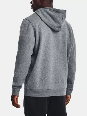 Pánska mikina UNDER ARMOUR UA ESSENTIAL FLEECE HOODIE 1373880-012 SIVÁ