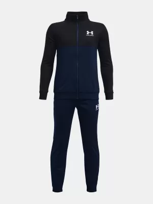 Súprava pre chlapcov UNDER ARMOUR UA CB KNIT TRACK SUIT 1373978-408 MODRÁ