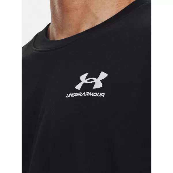  Pánske tričko UNDER ARMOUR UA LOGO EMB HEAVYWEIGHT SS 1373997-001 ČIERNA 