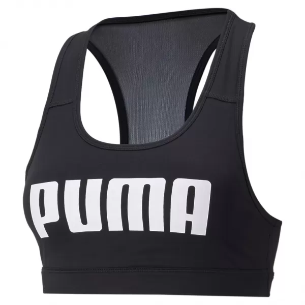  Dámska podprsenka PUMA MID IMPACT 4KEEPS GRAPHIC BRA PM 520306-91 BLACK 