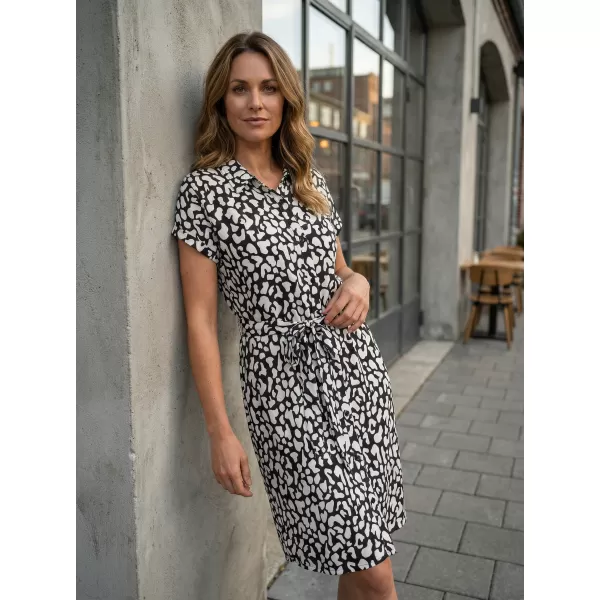  Dámske šaty KIXMI PARISA ČIERNA/BIELA 