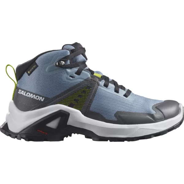  Detská obuv SALOMON X RAISE MID GORE-TEX L47071600 VYBLEDNUTÝ DENIM/INDIGO STRNÁDKA/ACID LIME 