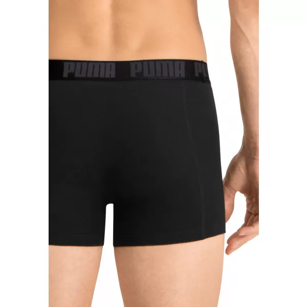  Pánske boxerky PUMA BASIC BOXER 2P 88886958 BLACK/BLACK 