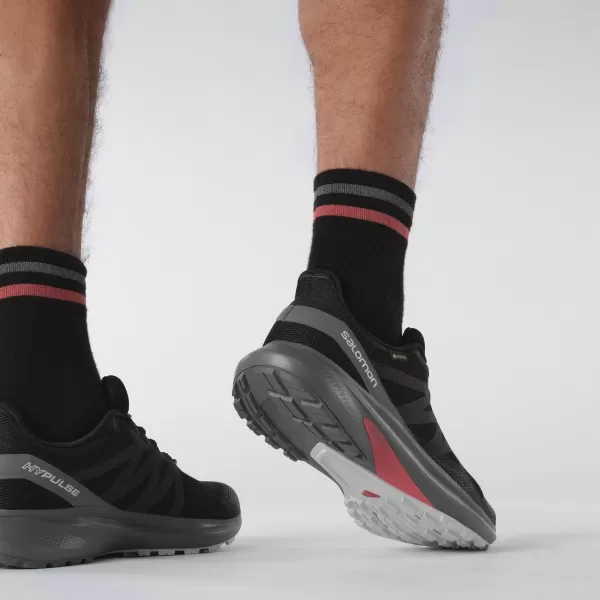  Pánske topánky SALOMON HYPULSE GORE-TEX L41595900 ČIERNA/TICHÝ ODTIEŇ/MESAČNÁ SKALA 