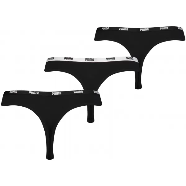  Dámske nohavičky PUMA STRING 3P PACK 90759002 BLACK 