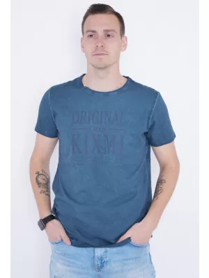 Pánske tričko KIXMI PELTON TMAVO MODRÁ