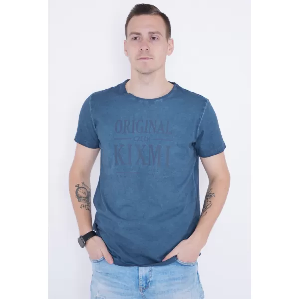  Pánske tričko KIXMI PELTON TMAVO MODRÁ 