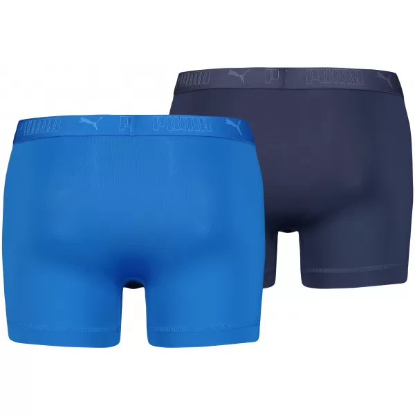  Pánske boxerky PUMA SPORT MICROFIBER BOXER 2P 93552002 BLUE COMBO 