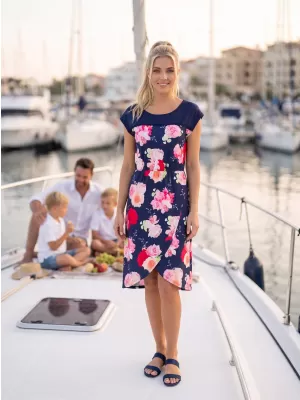 Dámske šaty KIXMI PENIE TMAVO MODRÁ