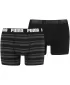Pánske boxerky PUMA HERITAGE STRIPE BOXER 2P 90783805 BLACK