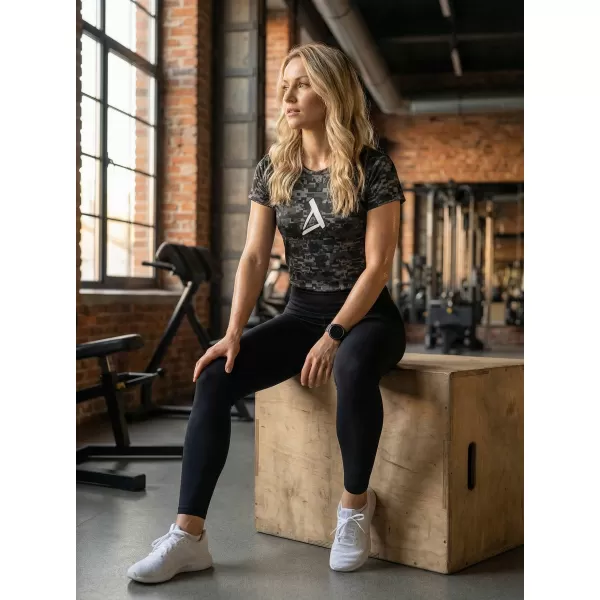  Dámske prémiové funkčné tričko ALTISPORT SWE/ALW02S01 ČIERNA ŠEDÁ 