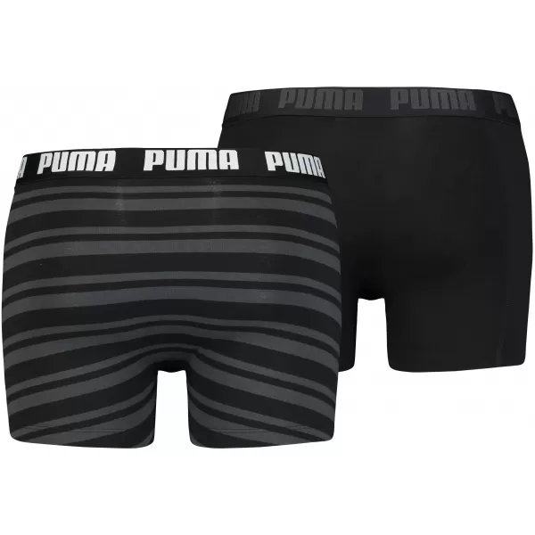  Pánske boxerky PUMA HERITAGE STRIPE BOXER 2P 90783805 BLACK 
