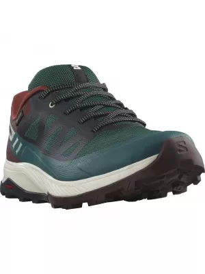Pánske topánky SALOMON OUTRISE GORE-TEX L47142100 BOROVICA PONDEROSA/HORKÁ ČOKOLÁDA/VANILKOVÝ ĽAD