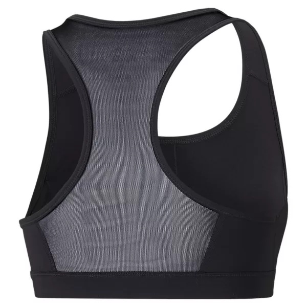  Dámska podprsenka PUMA MID IMPACT 4KEEPS GRAPHIC BRA PM 520306-91 BLACK 