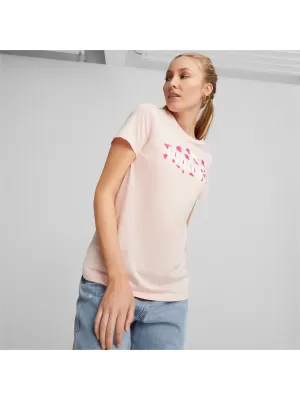 Dámske tričko PUMA ESS+ ANIMAL TEE 673687-66 PINK