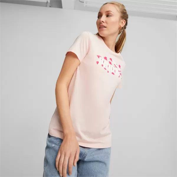  Dámske tričko PUMA ESS+ ANIMAL TEE 673687-66 PINK 