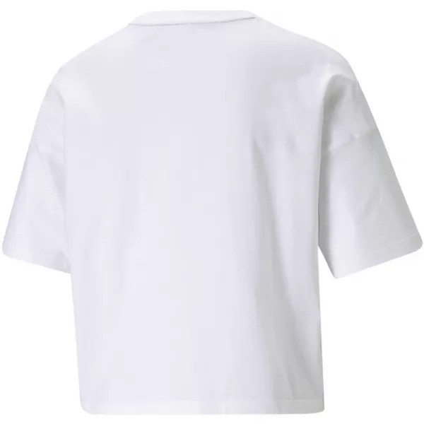  Dámsky crop top PUMA ESS CROPPED LOGO TEE 586866-02 BIELA 