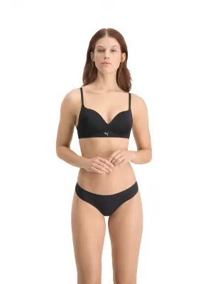 Dámske nohavičky PUMA WOMEN SEAMLESS STRING 2P PACK 93502201 BLACK