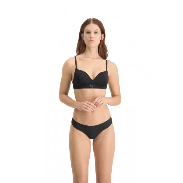  Dámske nohavičky PUMA WOMEN SEAMLESS STRING 2P PACK 93502201 BLACK 