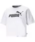 Dámsky crop top PUMA ESS CROPPED LOGO TEE 586866-02 BIELA