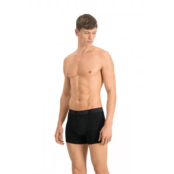  Pánske boxerky PUMA BASIC BOXER 2P 88886958 BLACK/BLACK 