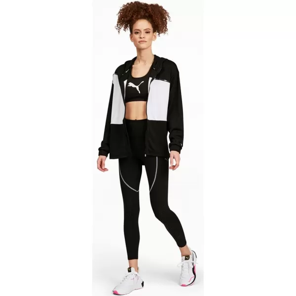  Dámska podprsenka PUMA MID IMPACT 4KEEPS GRAPHIC BRA PM 520306-90 BLACK 