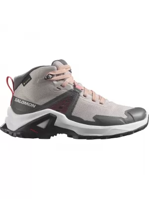 Detská obuv SALOMON X RAISE MID GORE-TEX L47071500 POPOL Z RUŽÍ/BROSKYŇOVÁ BÉŽOVÁ/ČAJOVÁ RUŽA