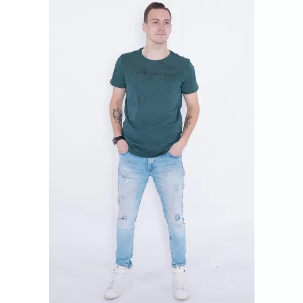  Pánske tričko KIXMI PEPPE TMAVO ZELENÁ 