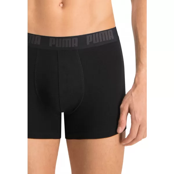  Pánske boxerky PUMA BASIC BOXER 2P 88886958 BLACK/BLACK 