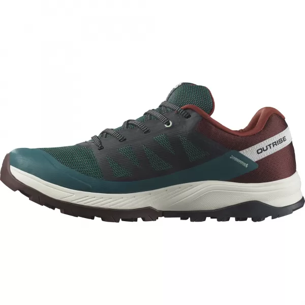  Pánske topánky SALOMON OUTRISE GORE-TEX L47142100 BOROVICA PONDEROSA/HORKÁ ČOKOLÁDA/VANILKOVÝ ĽAD 