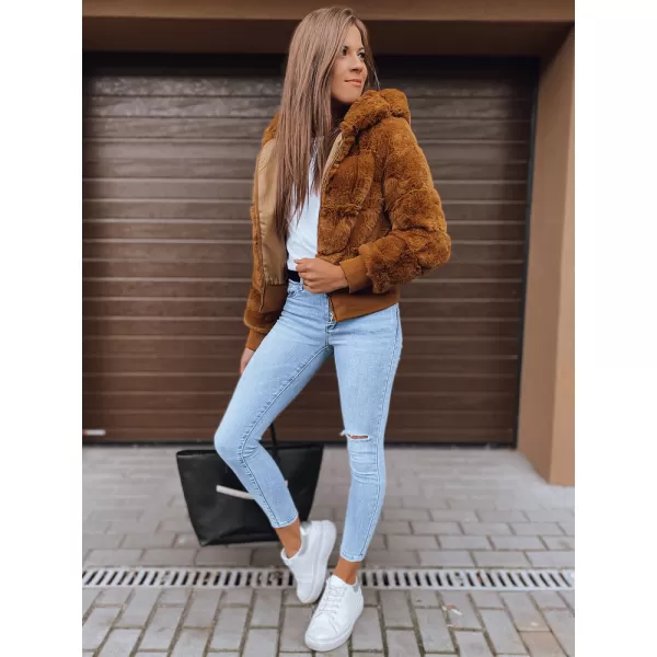  Dámska jarná bunda DSTREET ty2285 hnedá 