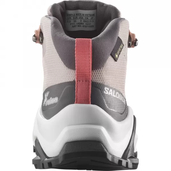  Detská obuv SALOMON X RAISE MID GORE-TEX L47071500 POPOL Z RUŽÍ/BROSKYŇOVÁ BÉŽOVÁ/ČAJOVÁ RUŽA 