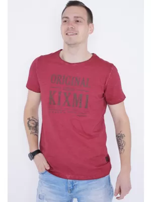 Pánske tričko KIXMI PELTON VÍNOVÁ