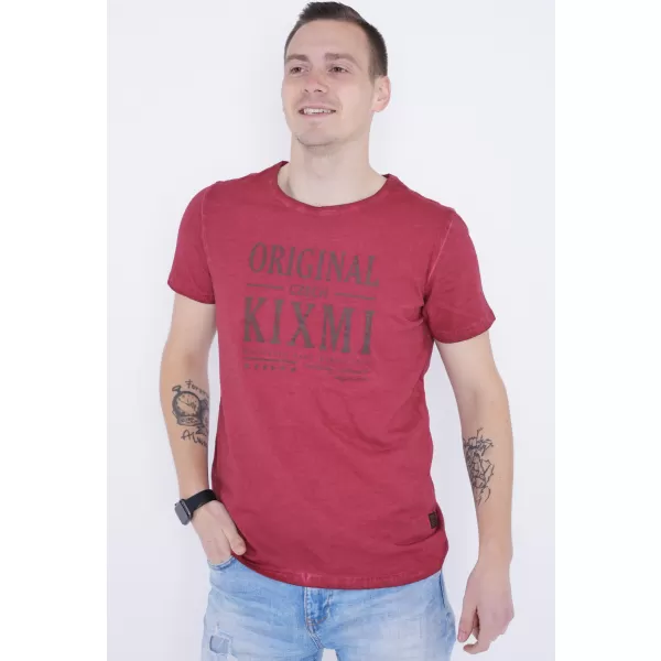  Pánske tričko KIXMI PELTON VÍNOVÁ 