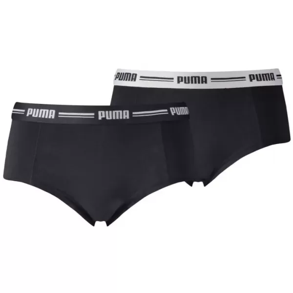  Dámske nohavičky PUMA WOMEN MINI SHORT 2P PACK 90785303 BLACK 