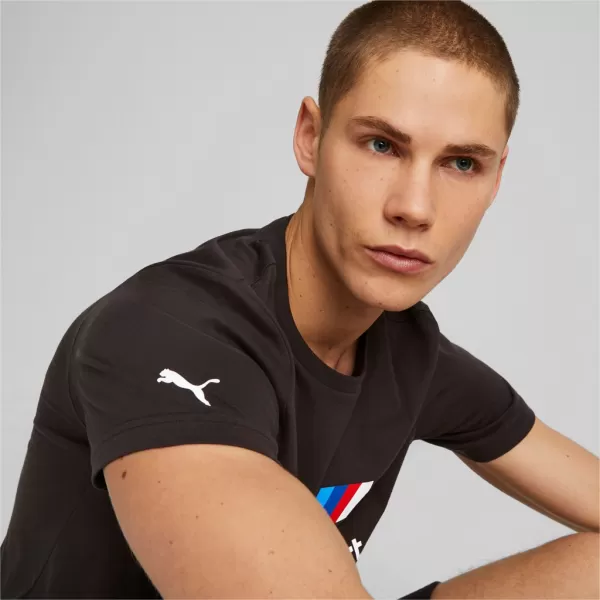  Pánske tričko PUMA BMW MMS ESS LOGO TEE 538148-01 BLACK 