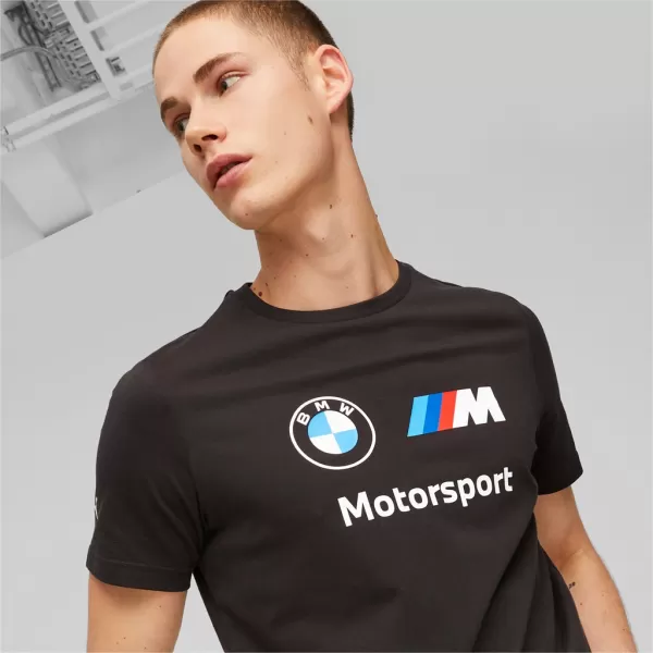  Pánske tričko PUMA BMW MMS ESS LOGO TEE 538148-01 BLACK 