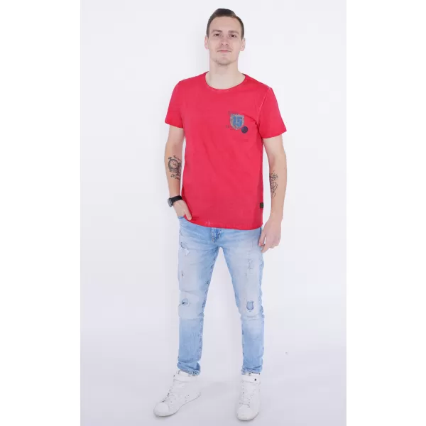  Pánske tričko KIXMI PHIL ČERVENÁ 
