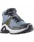 Detská obuv SALOMON X RAISE MID GORE-TEX L47071600 VYBLEDNUTÝ DENIM/INDIGO STRNÁDKA/ACID LIME