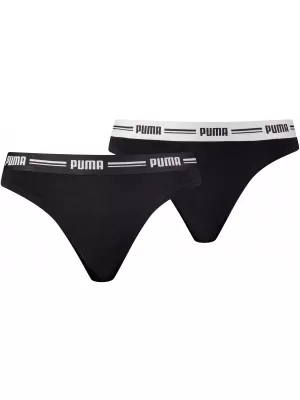 Dámske nohavičky PUMA WOMEN STRING 2P PACK 90785403 BLACK