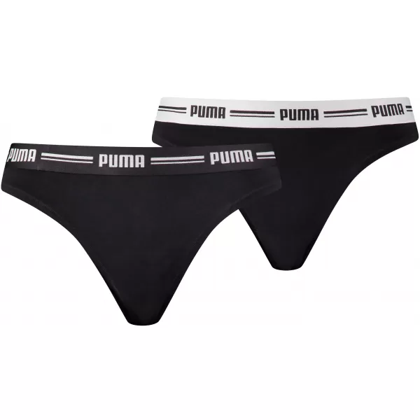  Dámske nohavičky PUMA WOMEN STRING 2P PACK 90785403 BLACK 