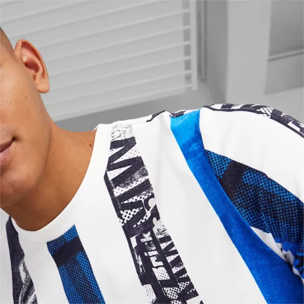  Pánske tričko PUMA BMW MMS STRIPED TEE 538139-02 WHITE 